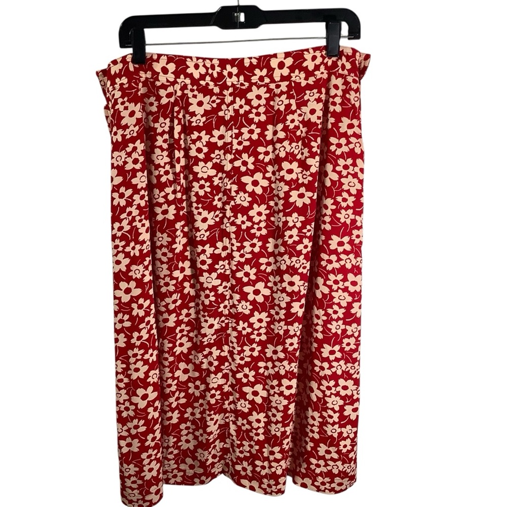 Madewell Women's Skirt Side-Button in Full Bloom - Picture 2 of 5